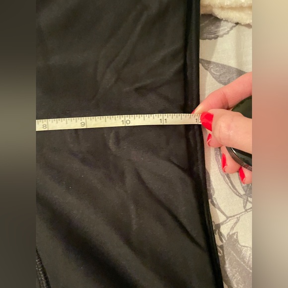 PINK Victoria's Secret Black High Waist Leggings Side Mesh Panel Size Large - Picture 7 of 10